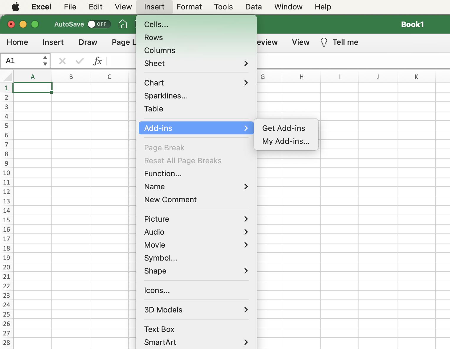 adding Scott's add-ins into excel to import quickbooks instantly
