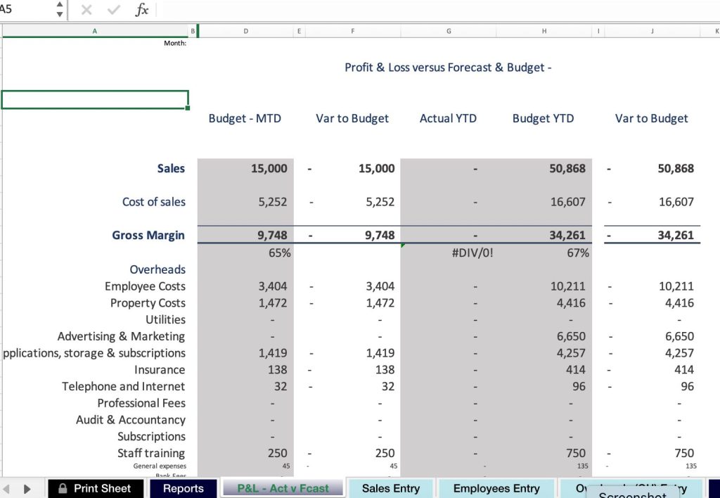 excel quickbooks template Forecasting with the 3-Statement Model