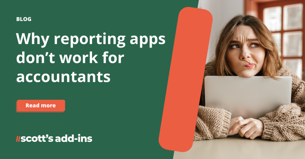 why reporting apps don't work for accountants