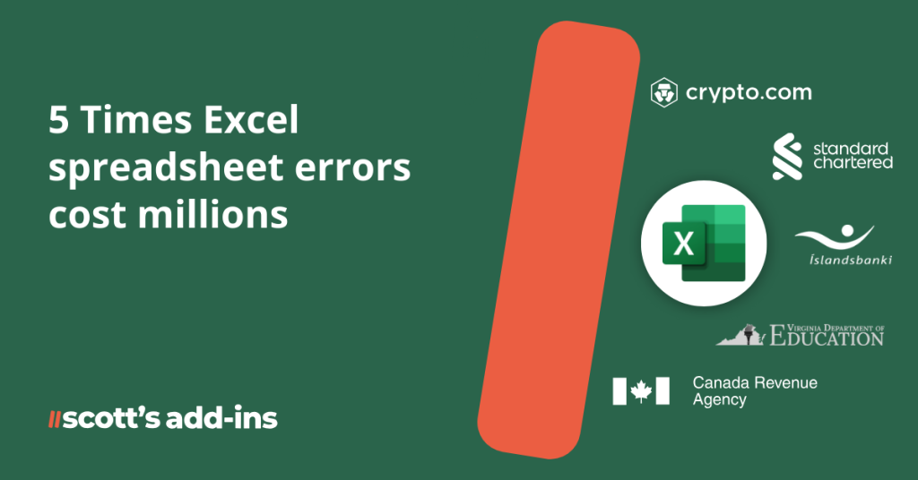 The risk of spreadsheet errors in financial reporting